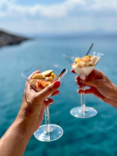 Hersonissos: Private Catamaran Cruise, Dia Island with Lunch - Cruising Along the Cretan Coast