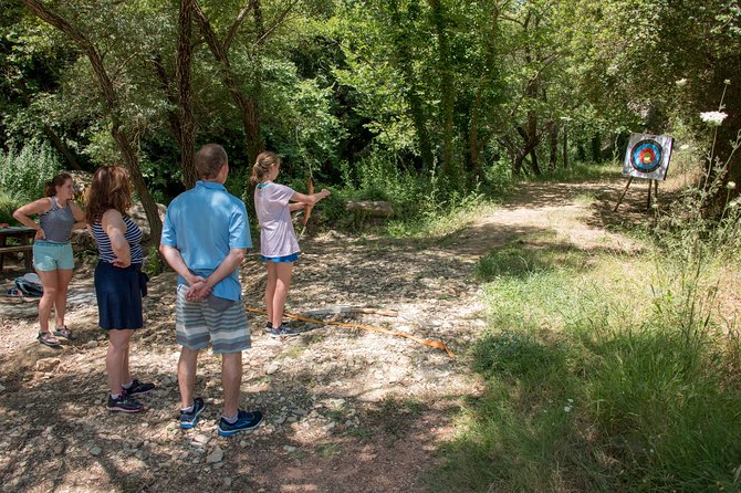 Hiking and Archery in Polilimnio - Hiking the Polylimnio Waterfall Trail