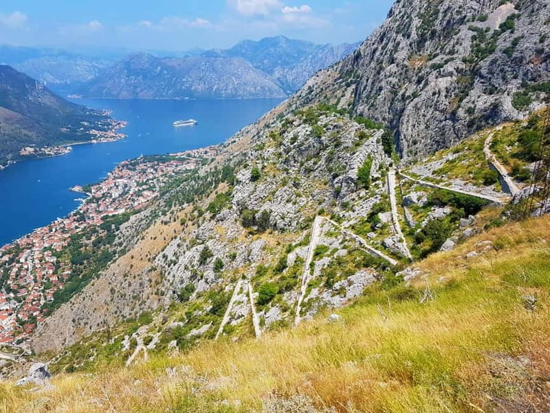 Hiking downhill Krstac to Kotor, visit San Giovanni fortress - Exploring the Hiking Route from Krstac to Kotor and the San Giovanni Fortress