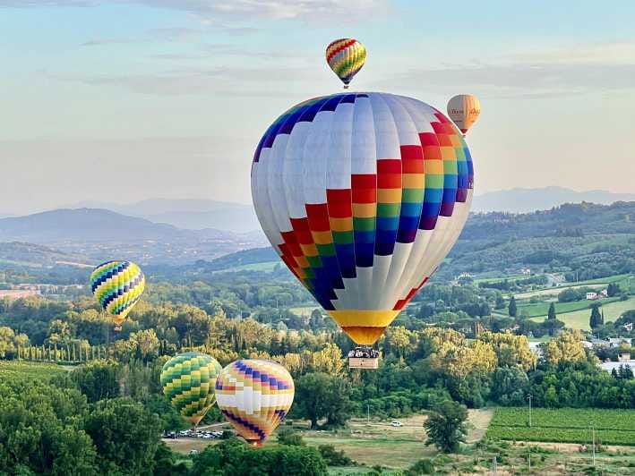 Hot air balloon flight in Tuscany - An aerial perspective of Tuscany’s beloved landscape