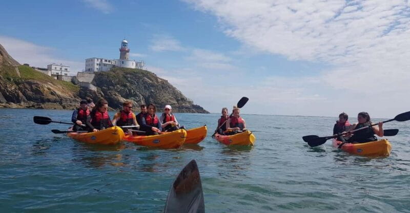 Howth: Guided Sea Kayaking To Baily Lighthouse with Pictures - Paddling Along the Coast