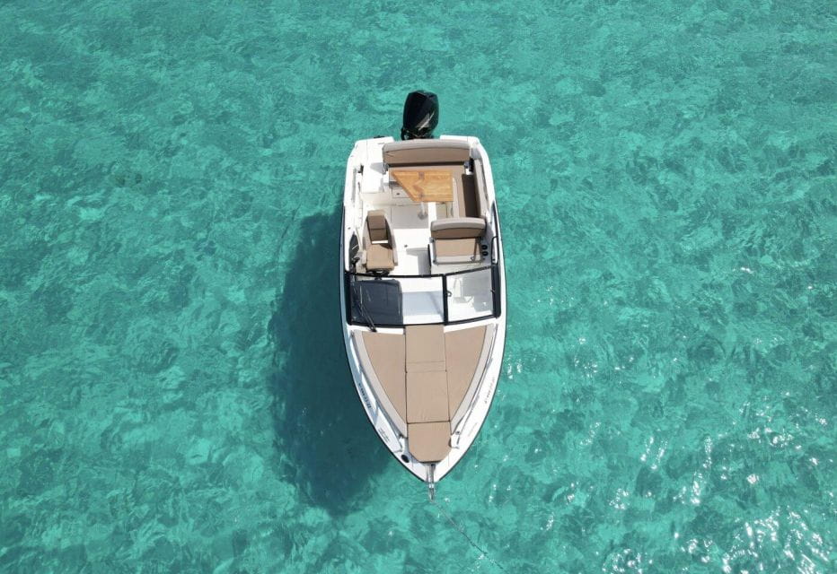 Ibiza: Rent a Boat, Along Bays or Formentera & Highlights - Dining and Water Sports Options