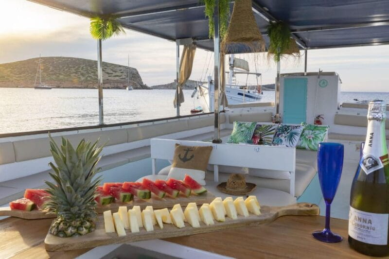 Ibiza: Sunset Boat Tour with Water Sports, Open Bar & Tapas - Entering the Tour: Setting Expectations