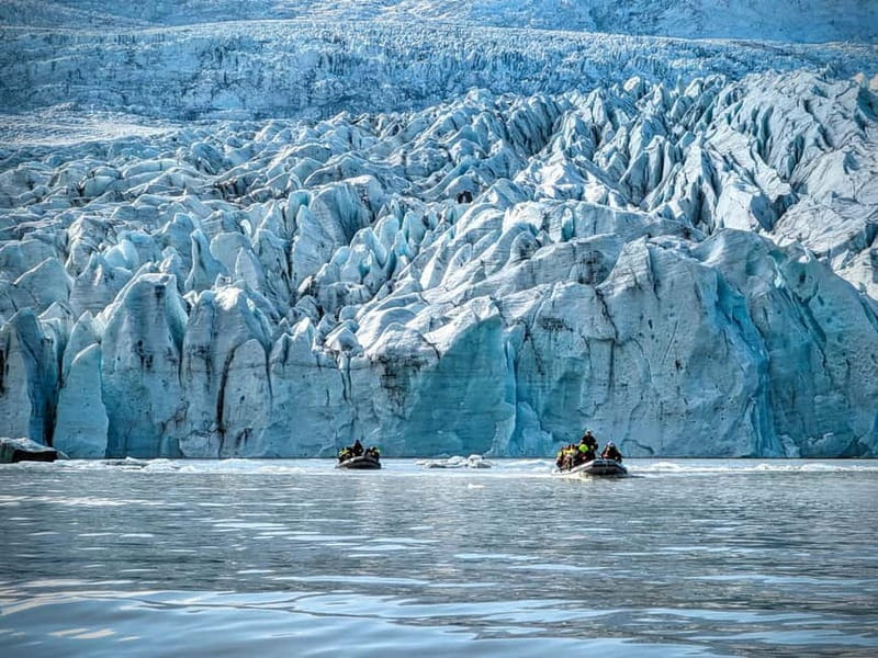 Iceberg Boat Tour, Glacier Hike & 4X4 Jeep Adventure - The 45-minute Zodiac Boat Cruise: A Serene Glide Among Icebergs