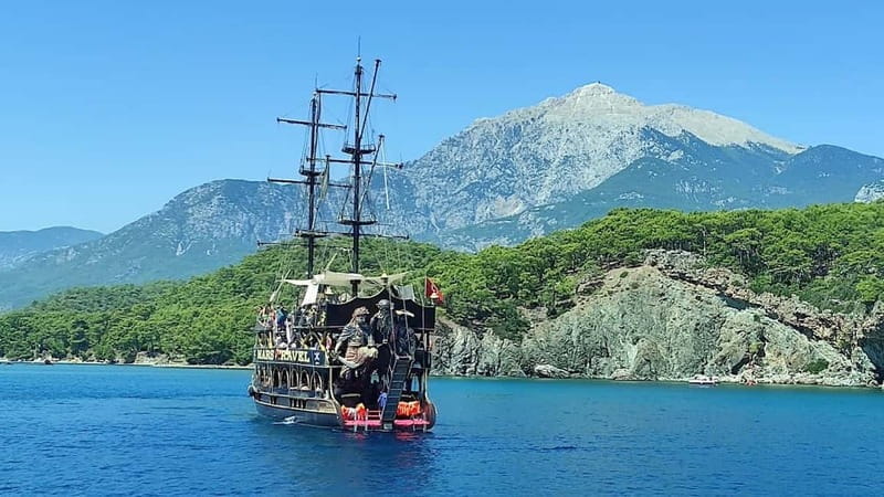 Icmeler Pirate Boat Trip, Lunch Unlimited Drinks - A Day at Sea with a Pirate Twist