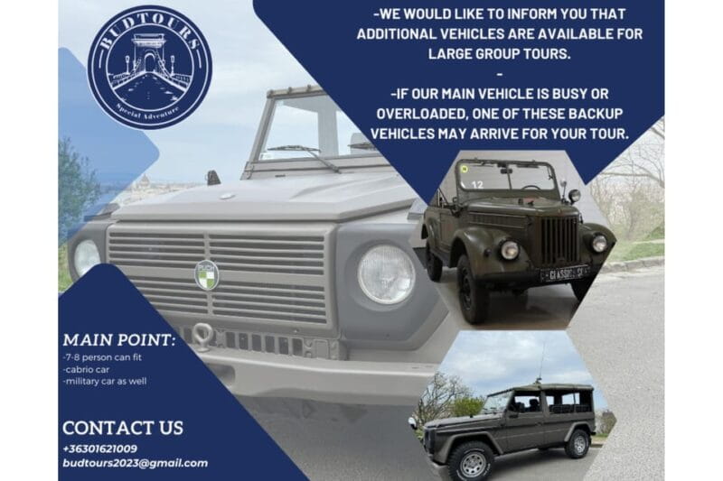 Iconic Budapest tour with Classic Russian Jeep and G-Wagon - Practical Tips for Enjoying the Tour