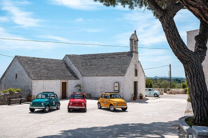In Valle d'Itria on a vintage Fiat 500. Photo Quest Tour - The Stops: A Photogenic Journey through Puglia