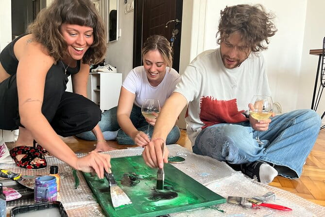 Istanbul Art Escape Wine and Paint at Local's Home - Key points / Takeaways