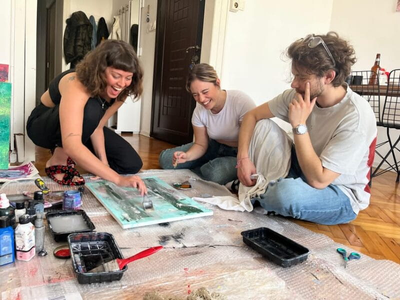 Istanbul: Wine and Paint Workshop with Turkish Fabrics - Practical Details and Tips for Participants