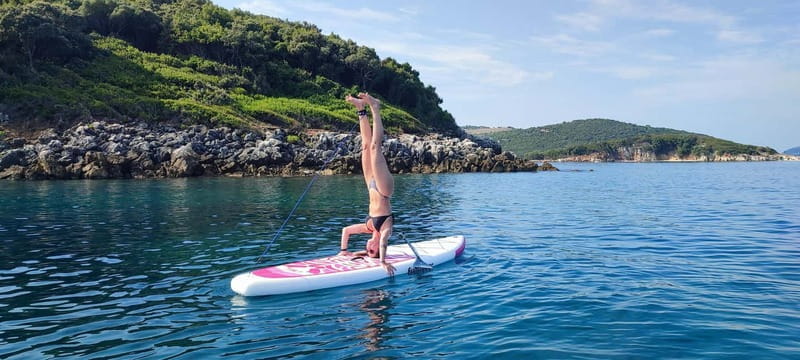 iStand-Up Paddleboarding Tour around Ksamil islands - Exploring the Ksamil Islands on a Stand-Up Paddleboard: A Balanced Look