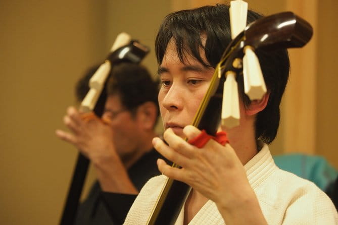 Japanese Traditional Music Show Created by Shamisen - About the Shamisen Instrument