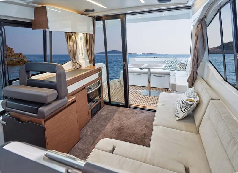 Jeanneau NC33- 4 hour Luxury Yacht Charter Blue Lagoon - Onboard Comfort and Luxury