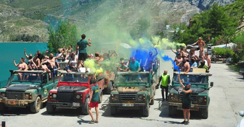 Jeep Safari-Lunch-Boat-Canyon-Waterfall-Foam,Water Party - Key points / Takeaways