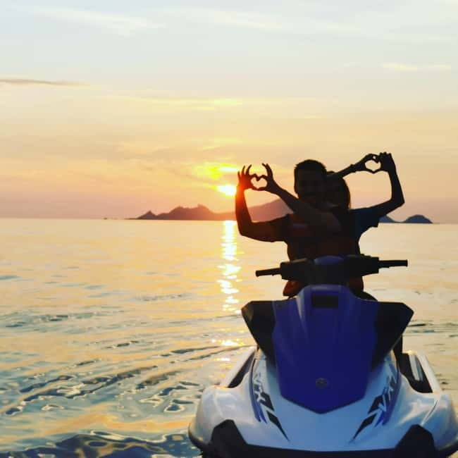 Jet ski sunset on the Ajaccio golf course - Discovering Corsica’s Coastal Beauty from a Jet Ski