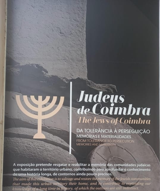 Jewish Coimbra Tour - A Walk Through Coimbra’s Jewish Heritage: What to Expect