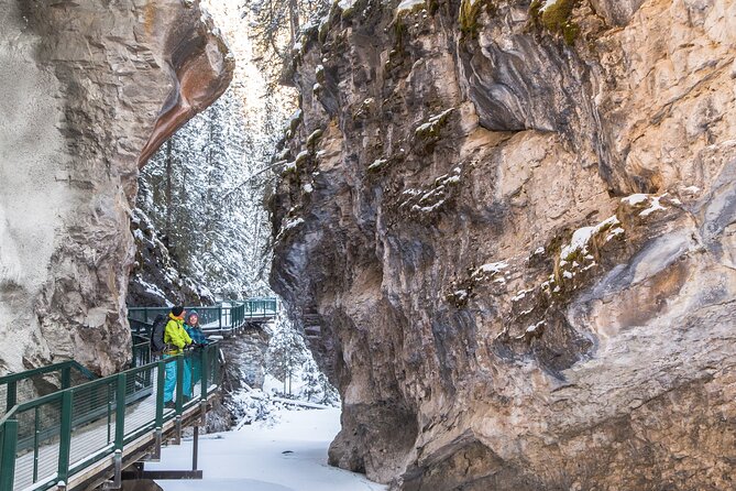 Johnston Canyon Icewalk From Banff AM - Safety and Gear Provided