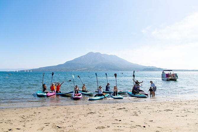 Kagoshima Volcano SUP Yoga Activity Inc. Lunch & Transport - Meeting and Pickup