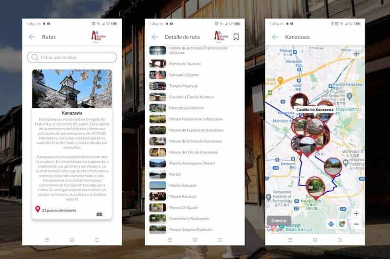 Kanazawa Self-Guided Tour App With Multi-Language Audioguide - Booking and Customization