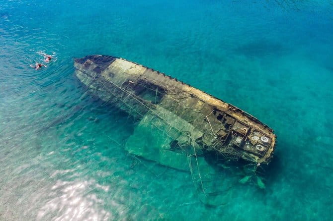 Katilac, Trogir, Blue Lagoon and olta full day Private Tour - Necujam Bay: A Roman Favorite and Wreck Dive