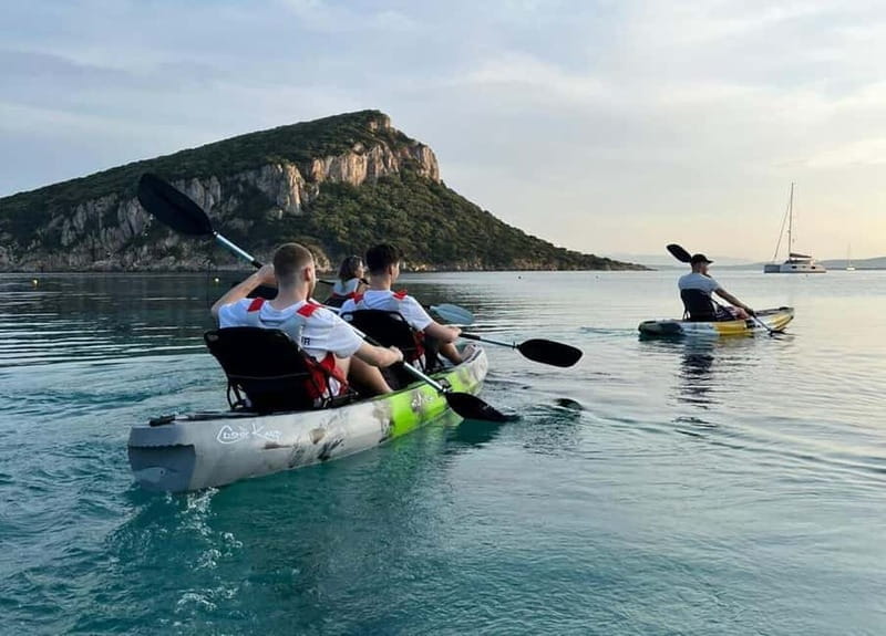 Kayak tour in Cala Moresca - Aperitif and Dolphin watching - A Close Encounter with Sardinia’s Azure Coast
