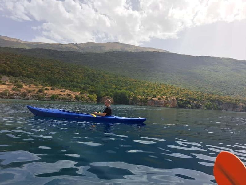 Kayaking Lake Ohrid with BBQ, from Ohrid. - Return Paddle and Drop-off