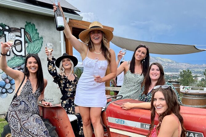 Kelowna Bachelorette Half Day Wine Tour Guided With 4 Wineries - Key Points