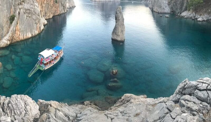 Kemer Porto Genoese-Sazak Bays Boat Trip With Mud Baths - Key points / Takeaways