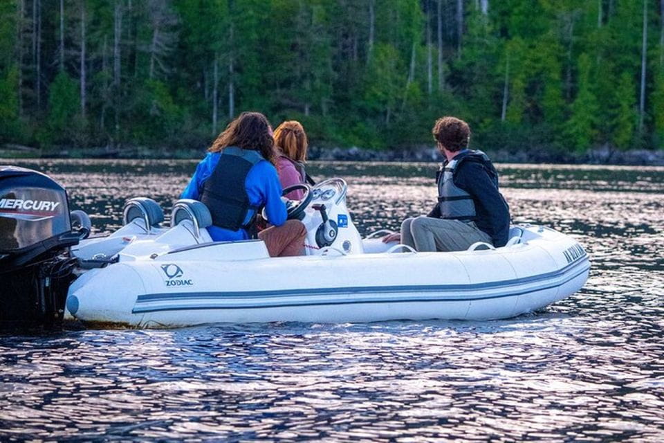 Ketchikan: Private Scenic Drive & George Inlet Fjords Cruise - Hiking to the Zodiac Motorboats