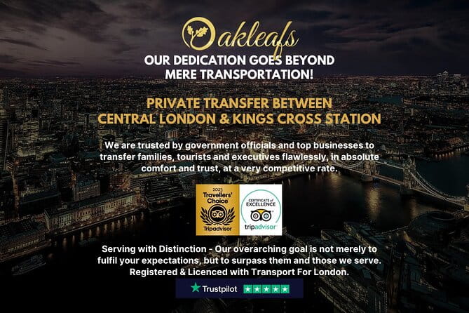 Kings Cross Station Chauffeur/ Taxi - To & From Central London - Key points / Takeaways
