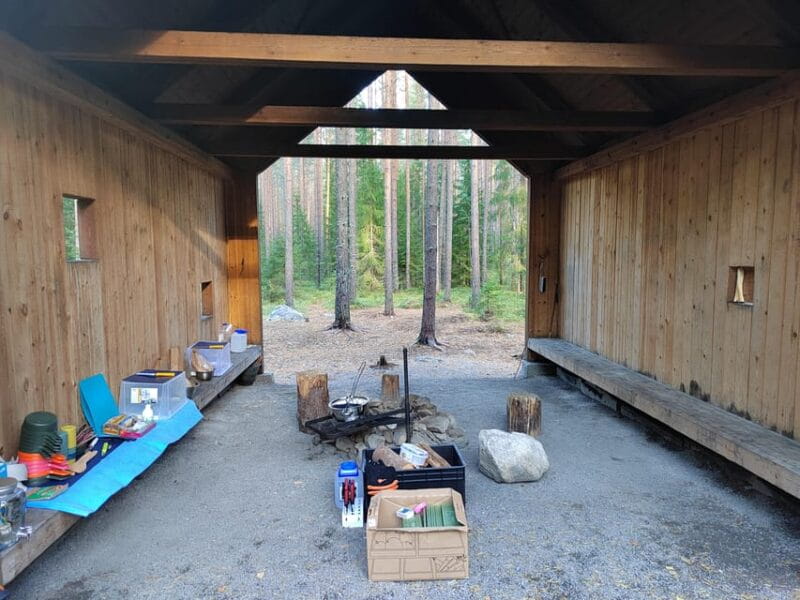 Kintulammi Nature Experience (Nature reserve near Tampere) - The Kota and the Open Fire: Finnish Tradition in Action