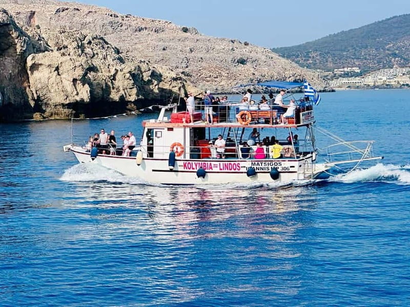 Kolymbia: Day Cruise to Lindos with 2 swimming stops - The Swim Stops: Tsambika & Red Sand Beach