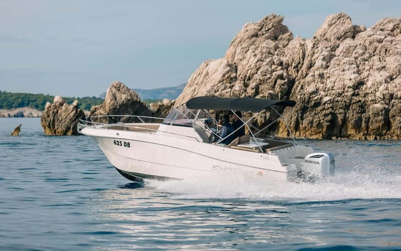 Krk: Rent a Boat Atlantic 750 open - Discovering the Croatian Coast from the Water