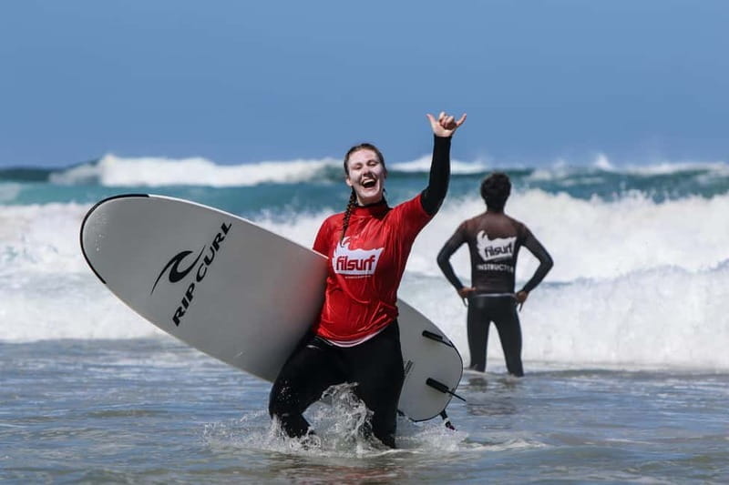Lagos: group surf lessons for all levels - The Experience: From Pickup to Surf