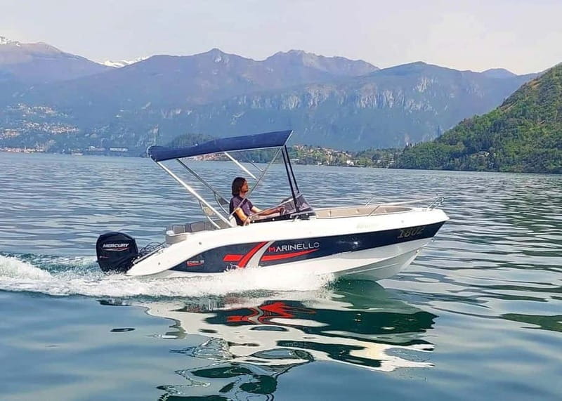 Lake Como: self-drive boat rental without a license for 40 hp boats in Lezzeno - Key Points / Takeaways