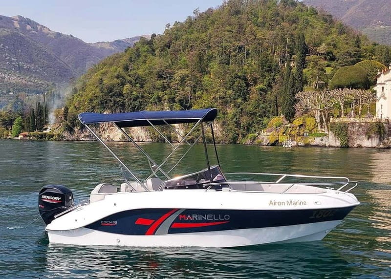 Lake Como: self-drive boat rental without a license for 40 hp boats in Lezzeno - The Charm of Lezzeno as a Starting Point
