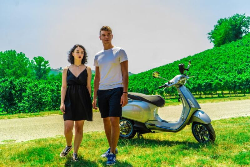 LANGHE: Vespa tour with a delicious Barolo wine tasting - Exploring Piedmont’s Vineyards on an Electric Vespa with Barolo Tasting