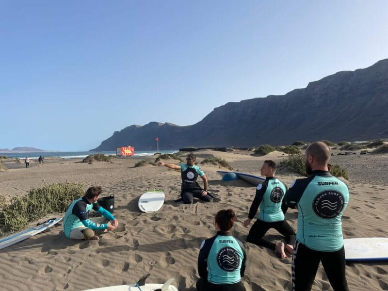 Lanzarote: dynamic surf lessons with friends or private lessons in Famara - Starting Off: The Experience in a Nutshell