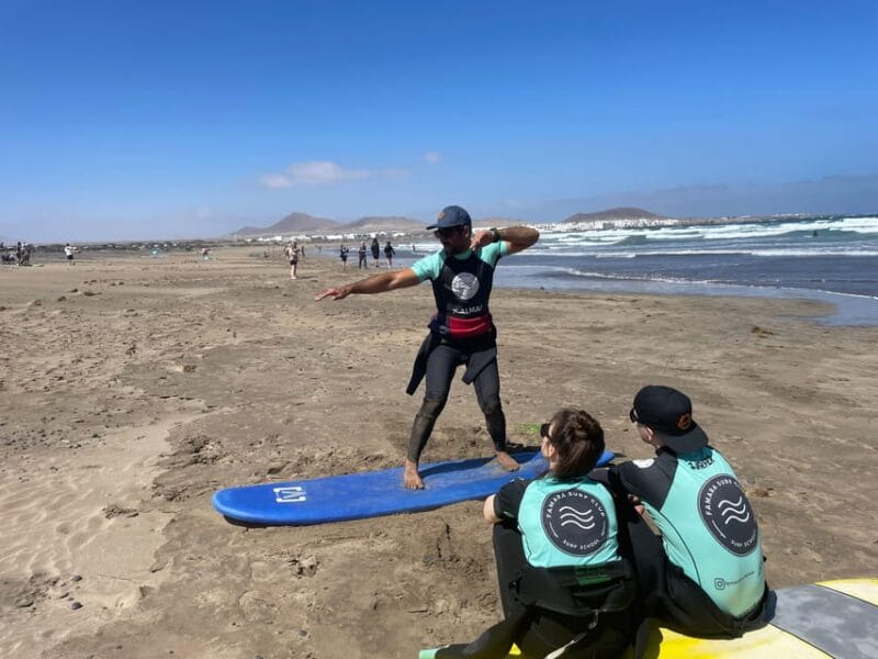 Lanzarote: dynamic surf lessons with friends or private lessons in Famara - The Itinerary: What Your Surf Day Looks Like