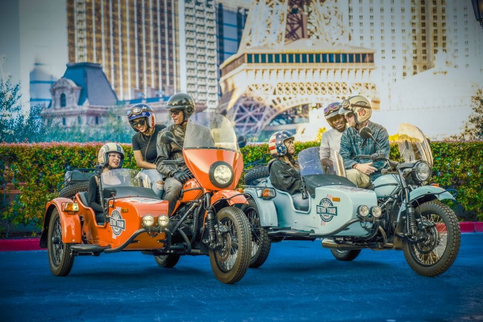 Las Vegas: Private 2-Hour Guided Sidecar Tour With Drink - Bellagio Fountain Show Delight
