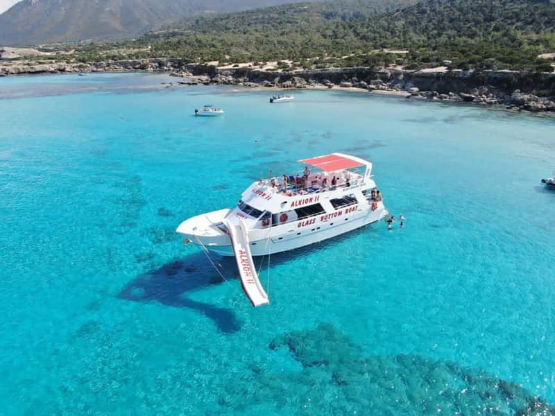 Latchi: Blue Lagoon Glass Bottom Boat Cruise with Drinks - Key points / Takeaways