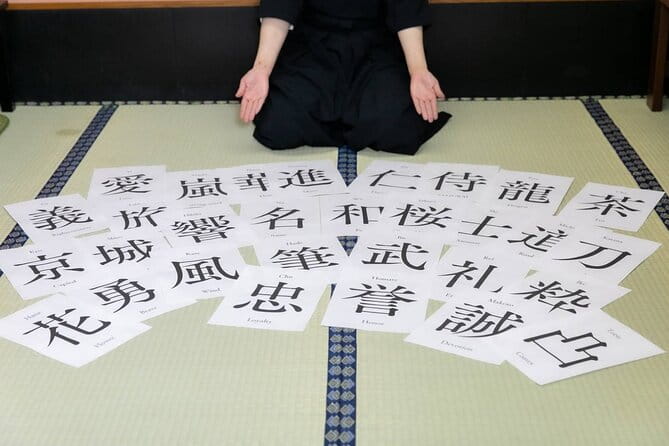 Learning Zen of Japanese Calligraphy in Kimono Near Osaka Castle - Exploring the Art of Shodo