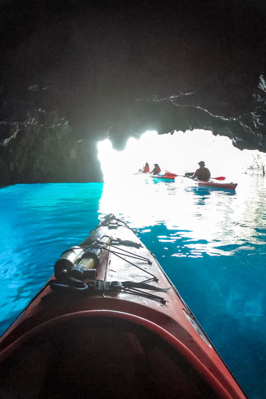 Lefkada: Blue Cave Kayak Tour with a Taste of Greece - Food, Rest, and Relaxation