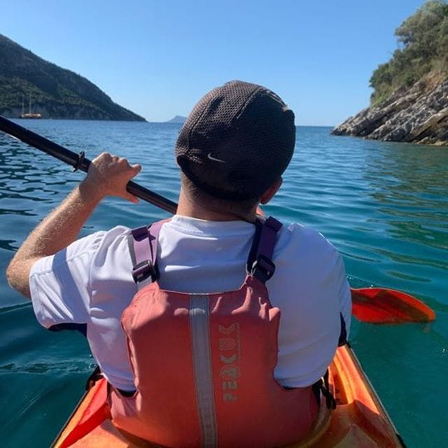 Lefkada: Hidden Blue Cave Kayak Trip with Lunch & Fruits - Food, Snacks, and Refreshments