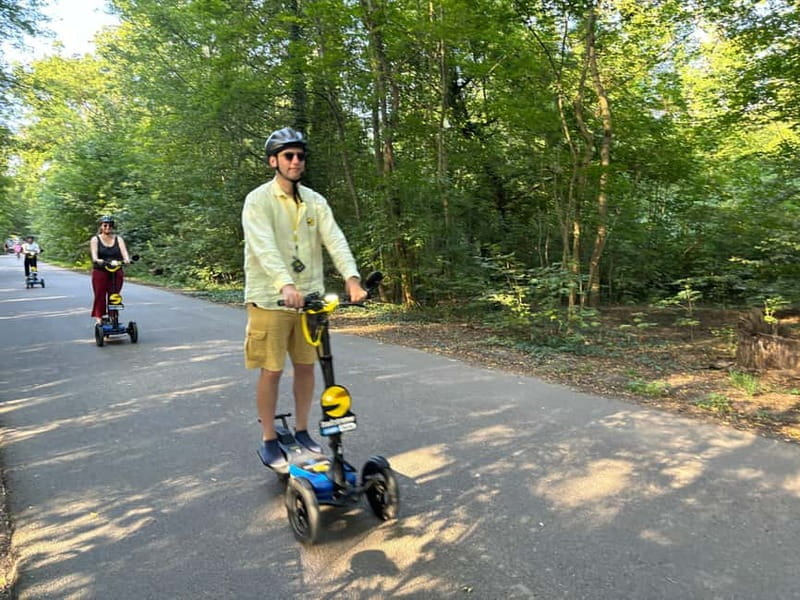 Leipzig: SCUDDY Tour  experience the city, parks, and more with a new kind of driving fun! - Key points / Takeaways