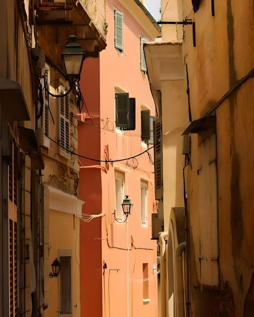 Lets Get Lost in the alleys of Corfu Old Town - Starting Point: The Long Walk Through the Cobblestone Streets