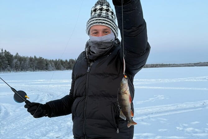 Levi Ice Fishing Experience in the Wild with Campfire Treats - The Sum Up