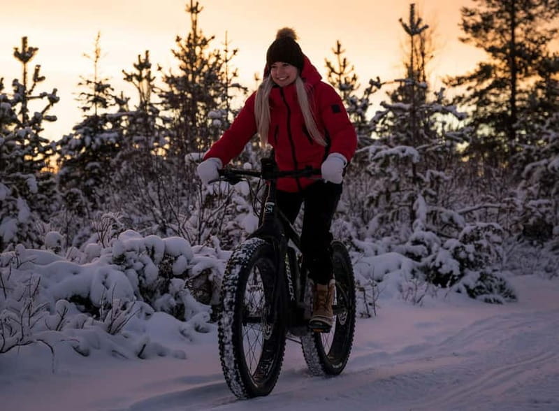 Levi Lapland: Easy E-fatbiking to search Northern Lights - Discovering Levi’s Magic: A Gentle Arctic Night