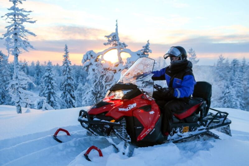 Levi: Snowmobile Safari for Adults - A Thrilling Ride Through Finnish Laplands Silent Snow