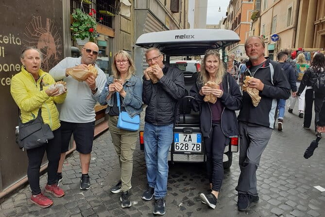 Lip smacking Rome Food Tour Experience in a Golf cart - FAQs