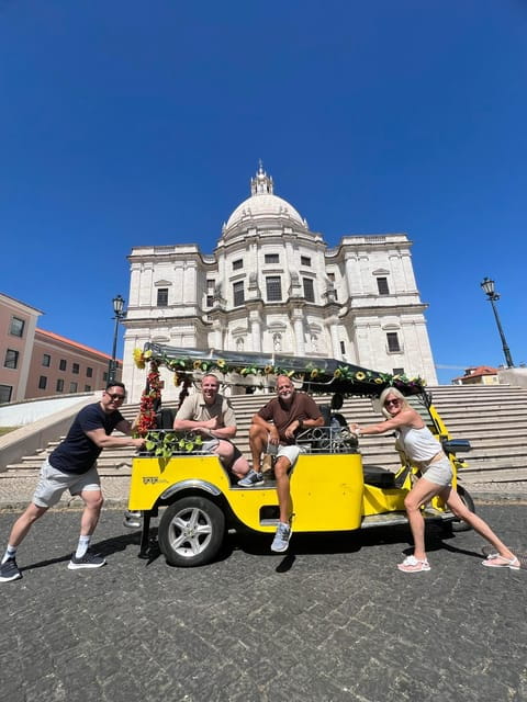 Lisbon:4-HOUR Guided Tuk Tuk Tour Old Town City Center Belem - Key Points / Takeaways